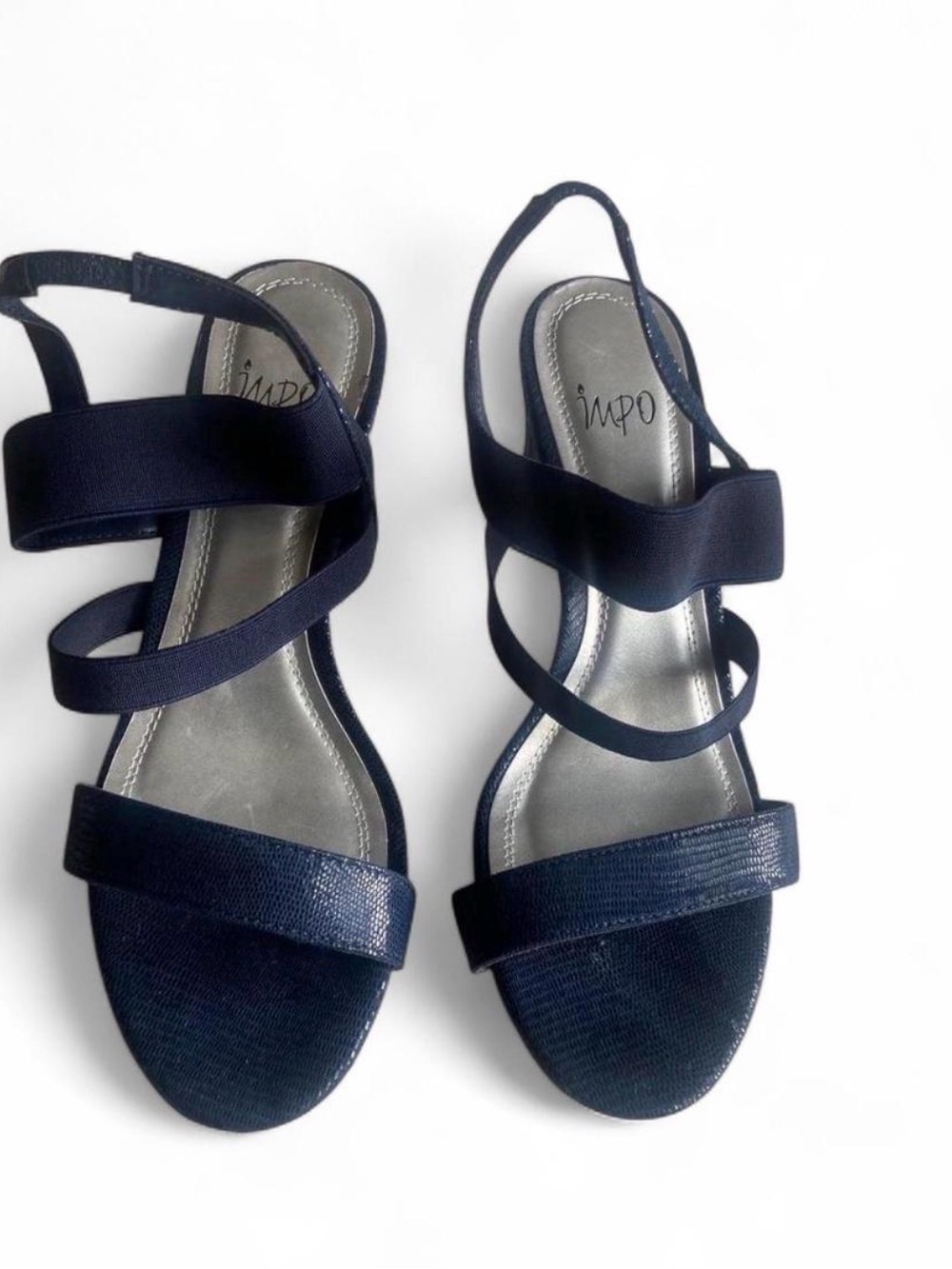Impo Navy Multi-Strap Slingback Sandals for Women
